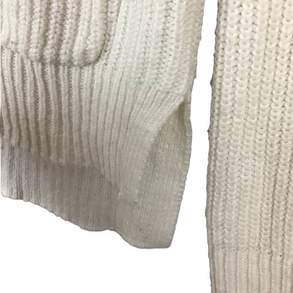 Madewell Patch Pocket Pullover Crewneck Knit Sweater Sz XXS Ivory Cream - Picture 9 of 13